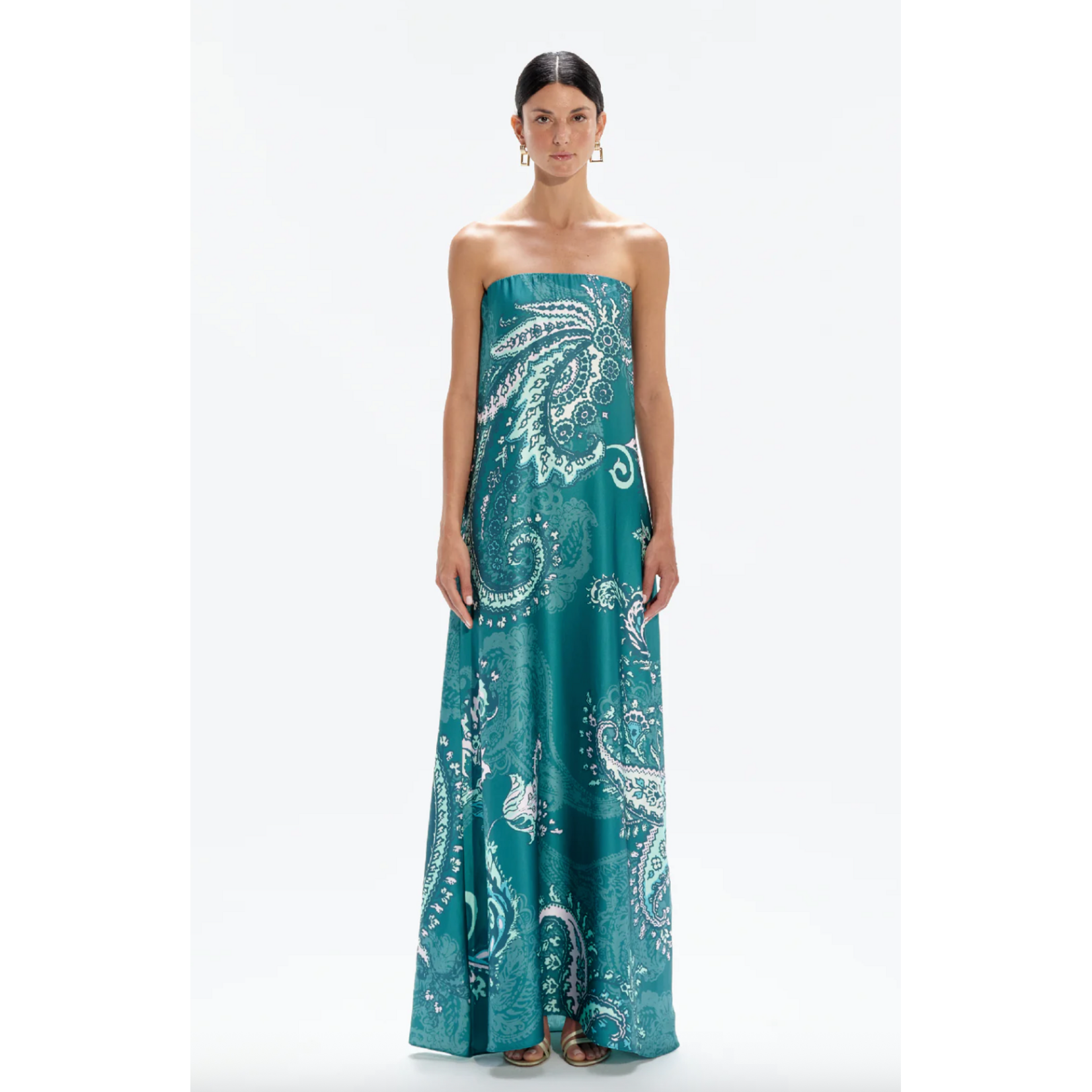 Especia Solanum Paisley Long Dress