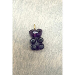 Lui Jewelry Amethyst Bear Charm Pendant, 14k