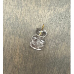 Lui Jewelry Clear Quartz Bear Charm Pendant, 14k
