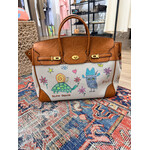 Kim Wyly Hand Painted Vegan Leather Weekender Birkin