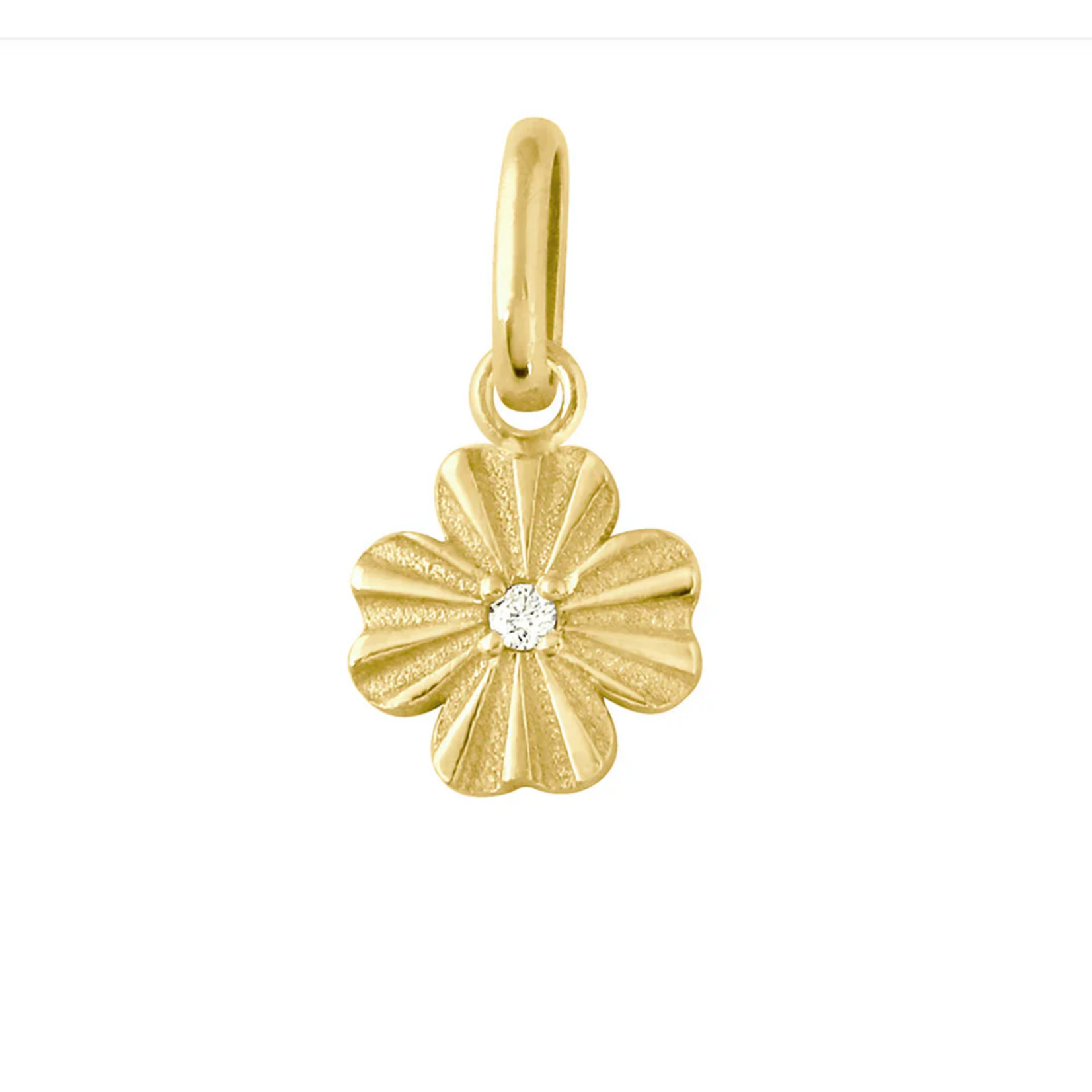Gigi Clozeau Clover Lumiere Diamond Pendant, 18k Yellow Gold