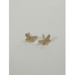 Andi Alyse 18K YG Medium Diamond (.26ct) Butterfly Stud Earrings (2.6gr)