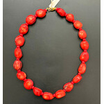 Theodosia Coral with Red Spacers Necklace, 18 inches