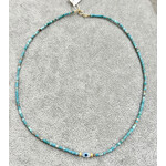 Theodosia Greece Necklace Turquoise, 15.5 inches