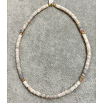 Theodosia Australian Opal with Gold Bead Necklace, 14k, 17 inches