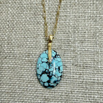 Alex Sepkus 18K YG & Diamond Sticks And Stones Pendant Kazakhstan Turquoise, 20.85cts.