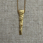 Alex Sepkus 18K Yellow Gold & Diamond (.01ct) Ribbon Pendant