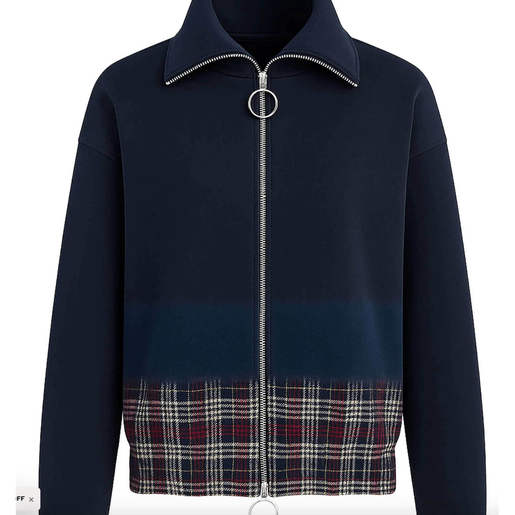 Beatrice Tartan Zip Sweatshirt