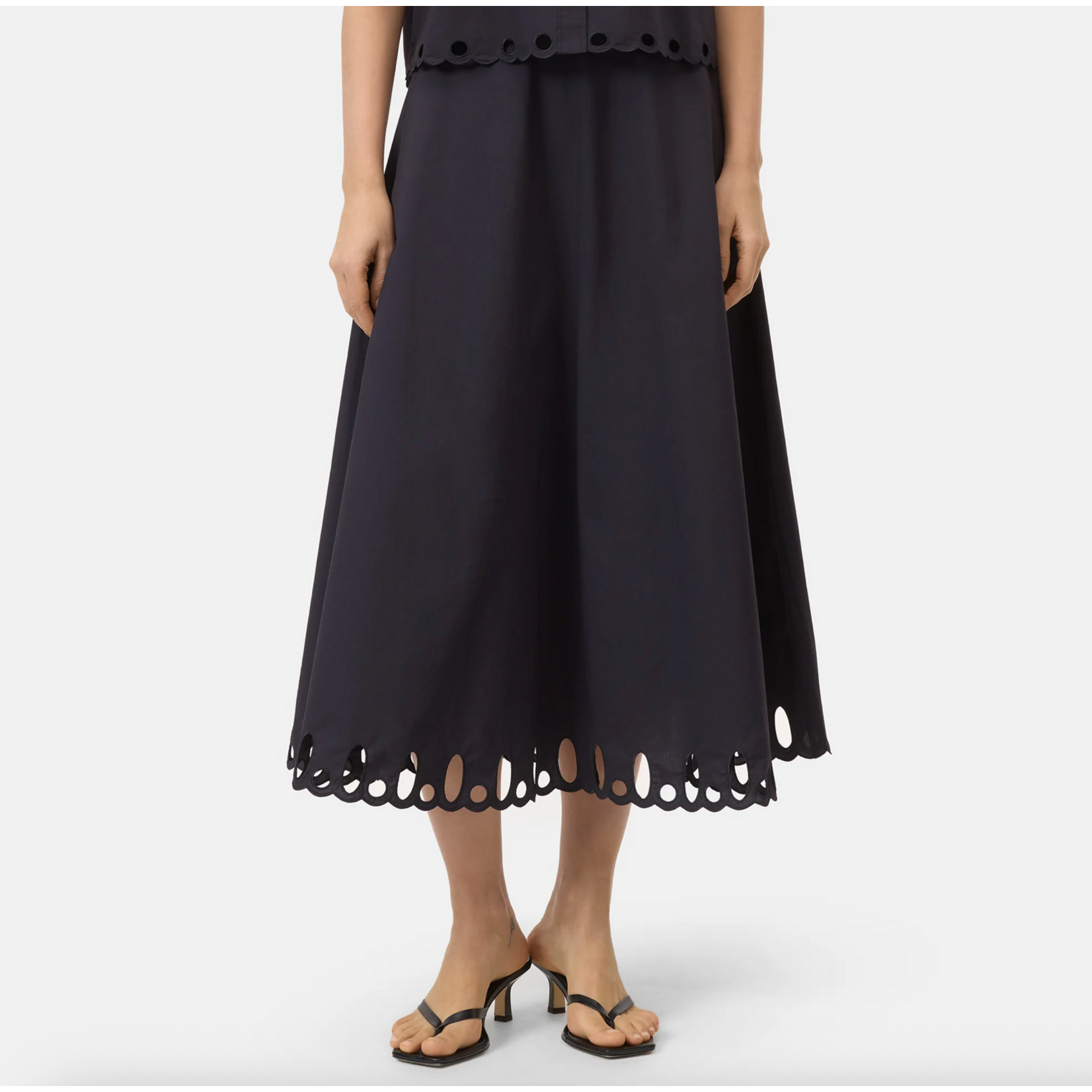 Closed Embroidered Skirt
