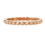 Sethi Couture 18k Rose Gold Bead Band, Size 6.5