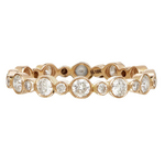 Sethi Couture 18k Yellow Gold and White Diamond Aurelia Band, Size 7, .84ct
