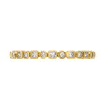 Sethi Couture 18k White Round and Princess Cut Diamond Kate Band, Size 6.5
