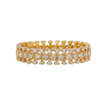 Sethi Couture 18k Yellow Gold and White Diamond Adele Band, Size 6.5, .62ct