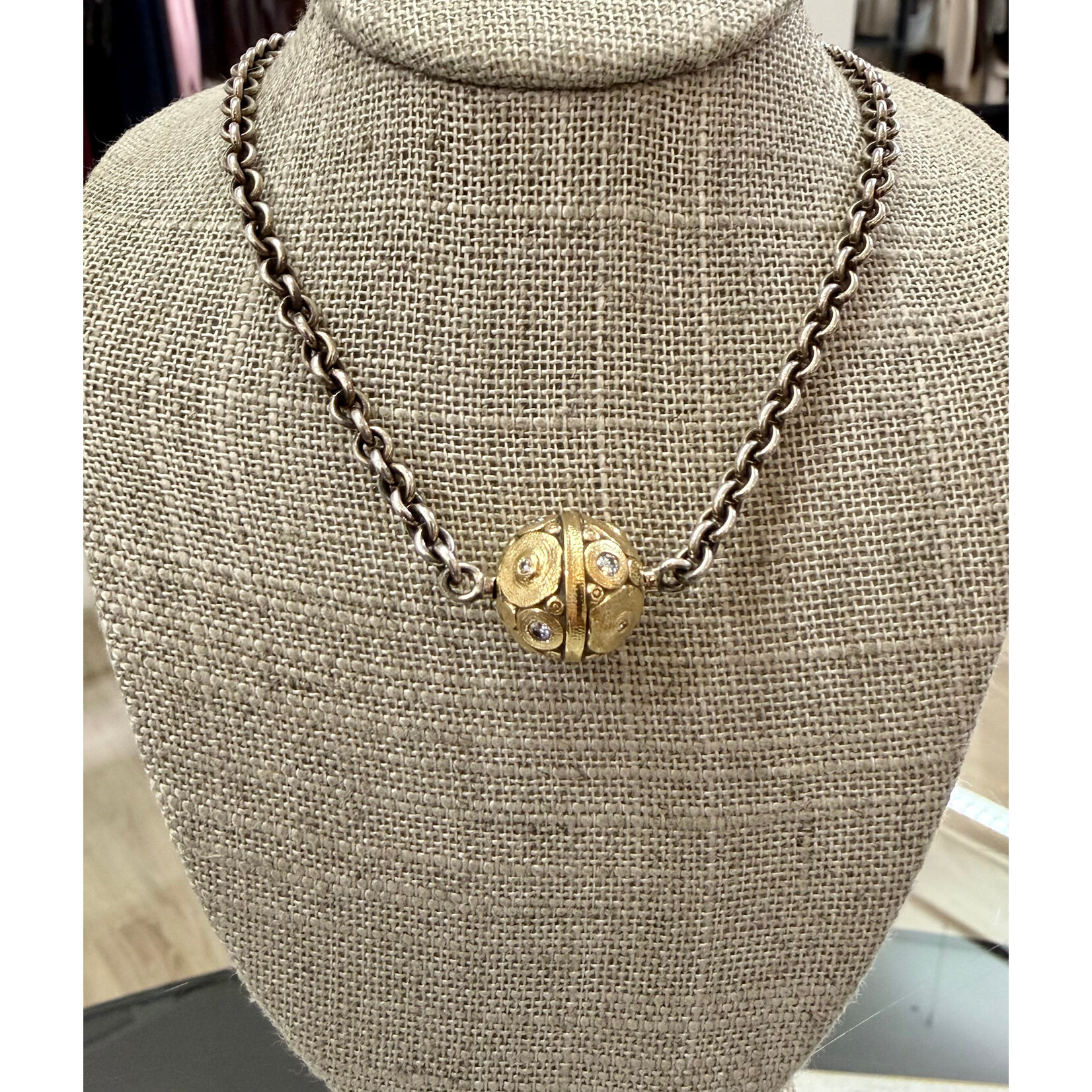 Alex Sepkus 18k and Diamond "Lilies" Vario Clasp