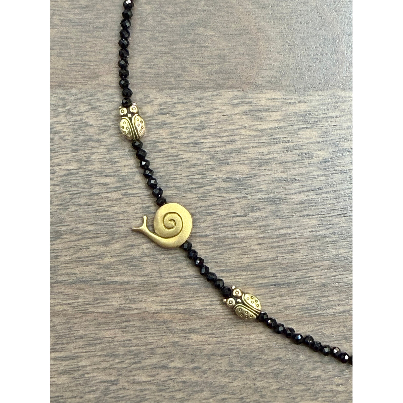 Alex Sepkus 18k and Black Spinel Beads "Fable Animals and Strange Characters" Necklace