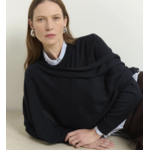 Beatrice Asymmetric Sweater w/Draped Neckline