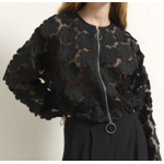 Beatrice Short Jacket w/Floral Appliques