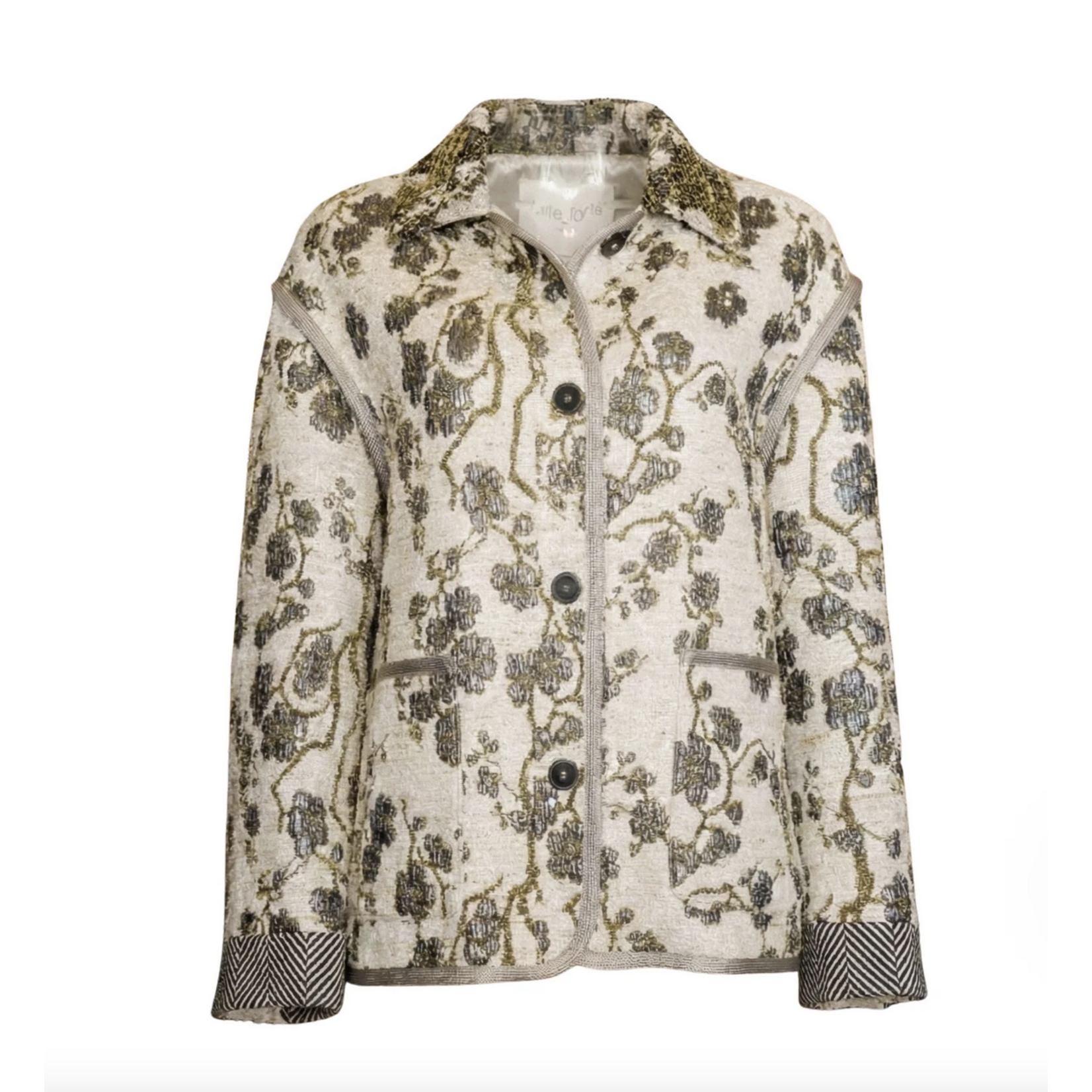 Forte Forte "La Lune En Fleur" Jacquard Oversized Coat