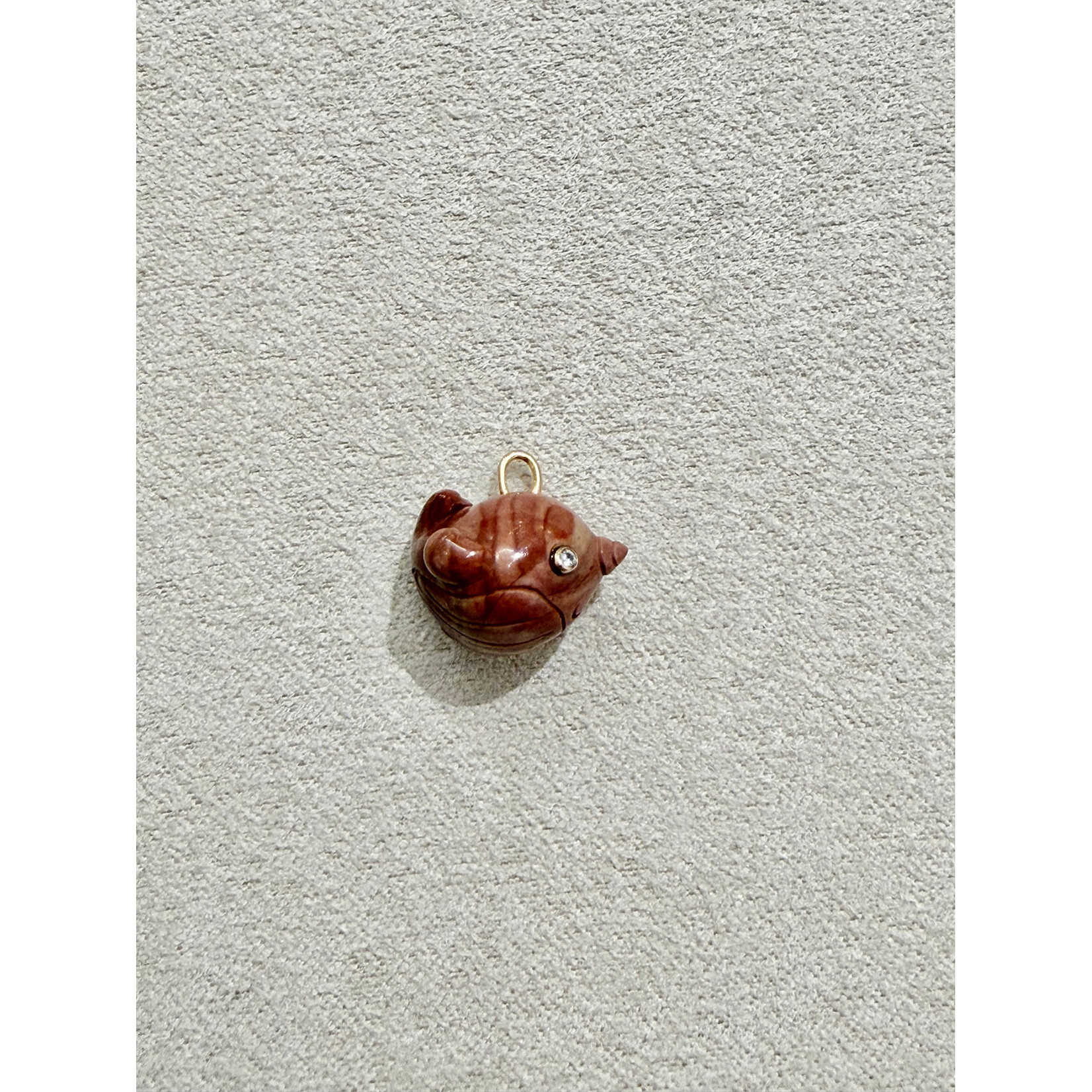 Lui Jewelry Alashan Agate Narwhal, 14K
