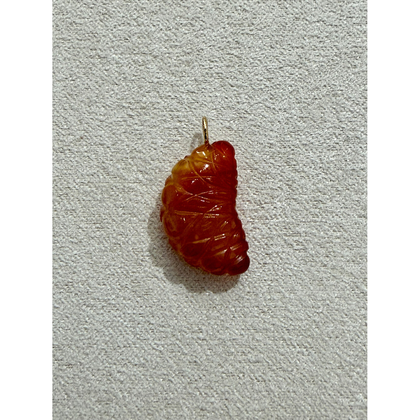 Lui Jewelry Carnelian Citrus Slice, 14K
