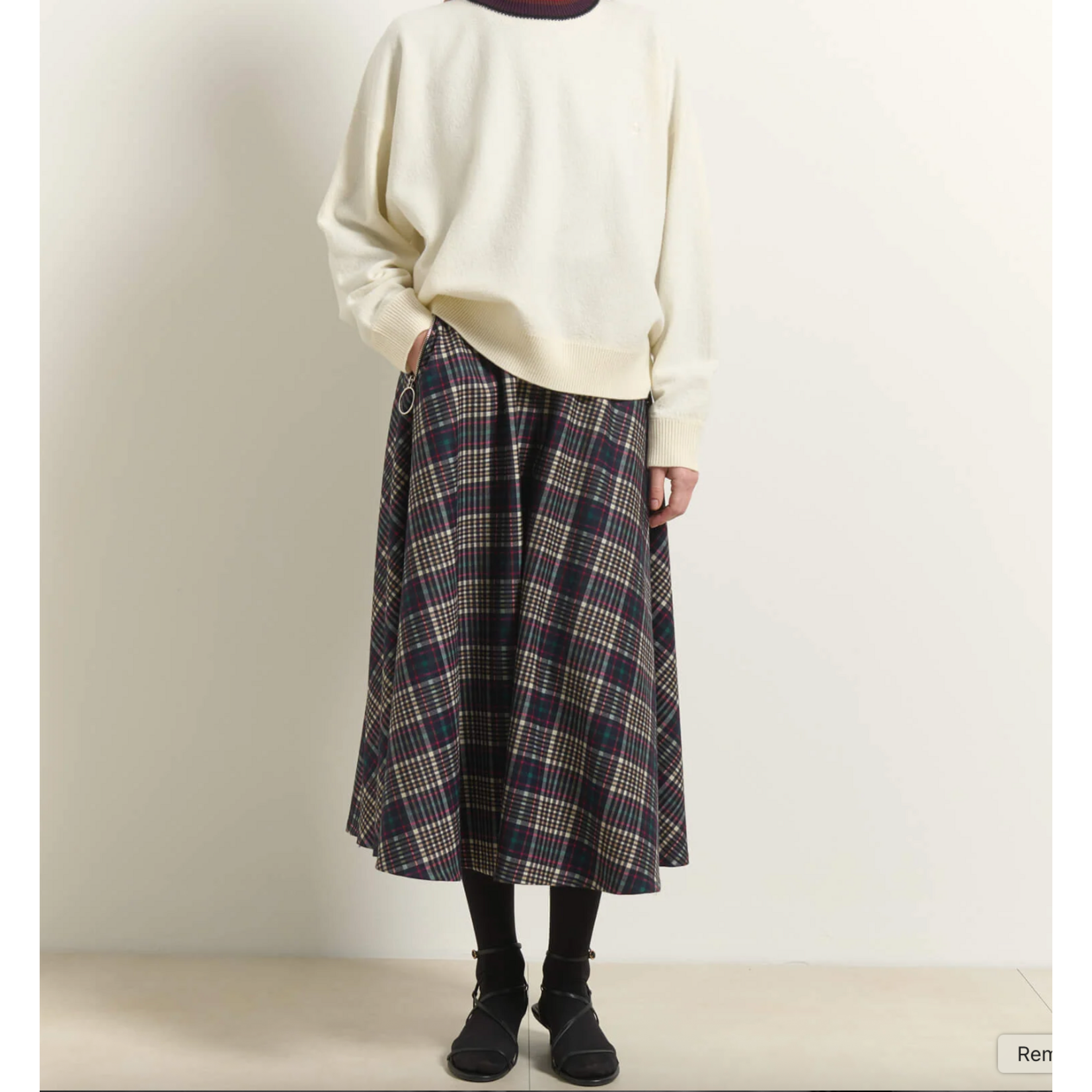 Beatrice Tartan Culotte w/Zips