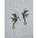 Arman Sarkisyan Pave Diamond Swallows with Opal and Diamond Drop Earrings
