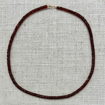 Theodosia Garnet Heishi 17" Necklace