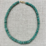 Theodosia German Cut Amazonite Candy Necklace, 17 inch