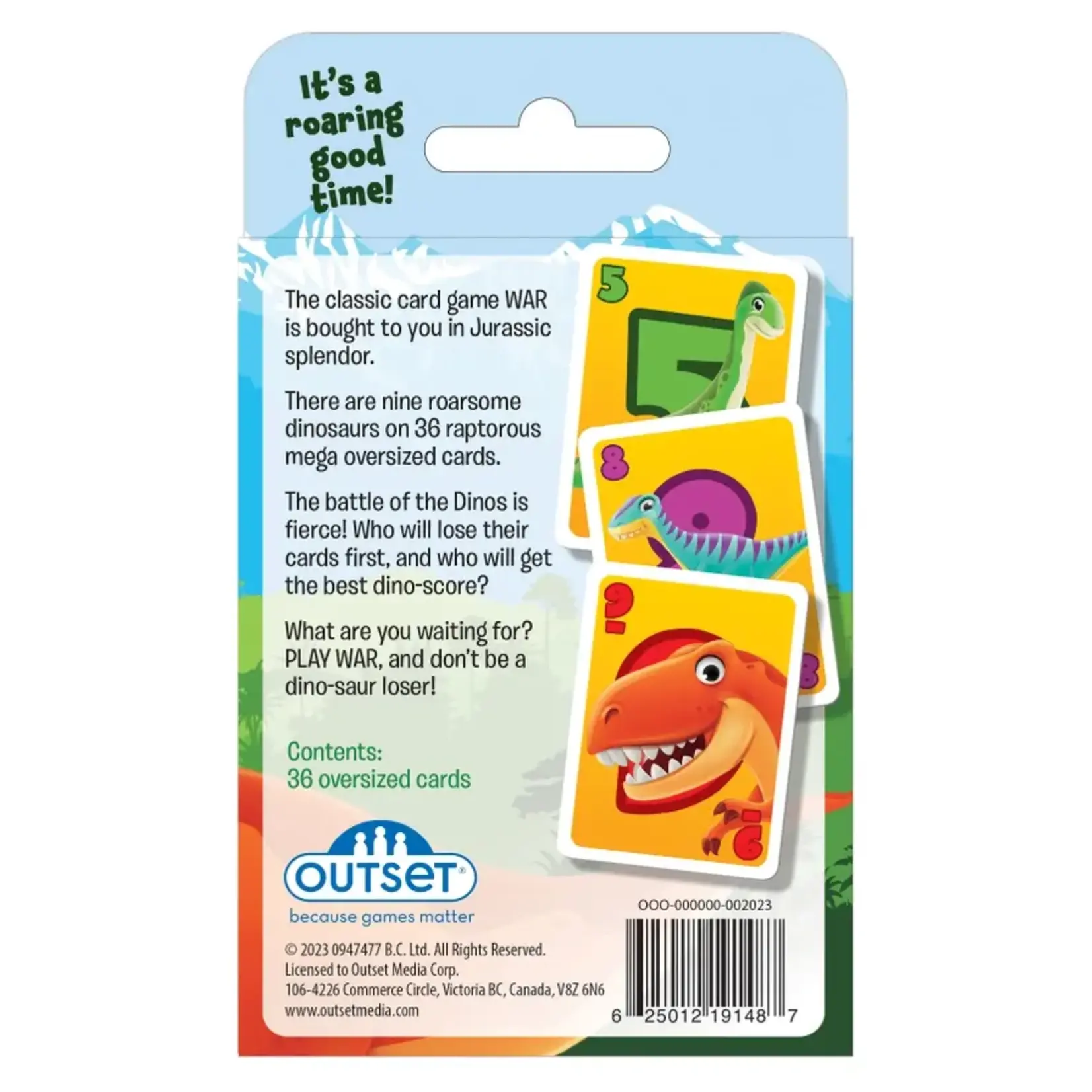 Dinosaur War Card Game