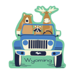 Animals in Bronco Mini sticker