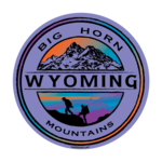 Big Horn Mtns/Hiker Lrg Sticker