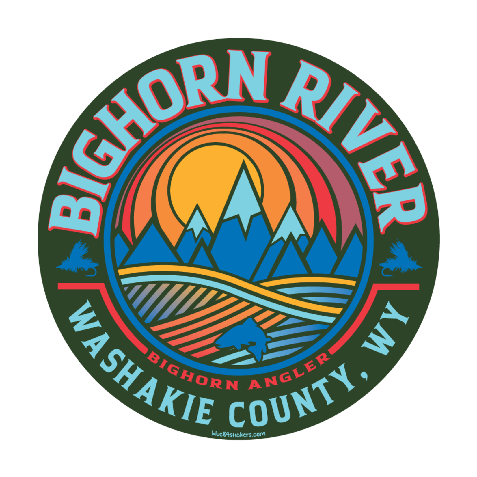 Bighorn River Lrg Sticker