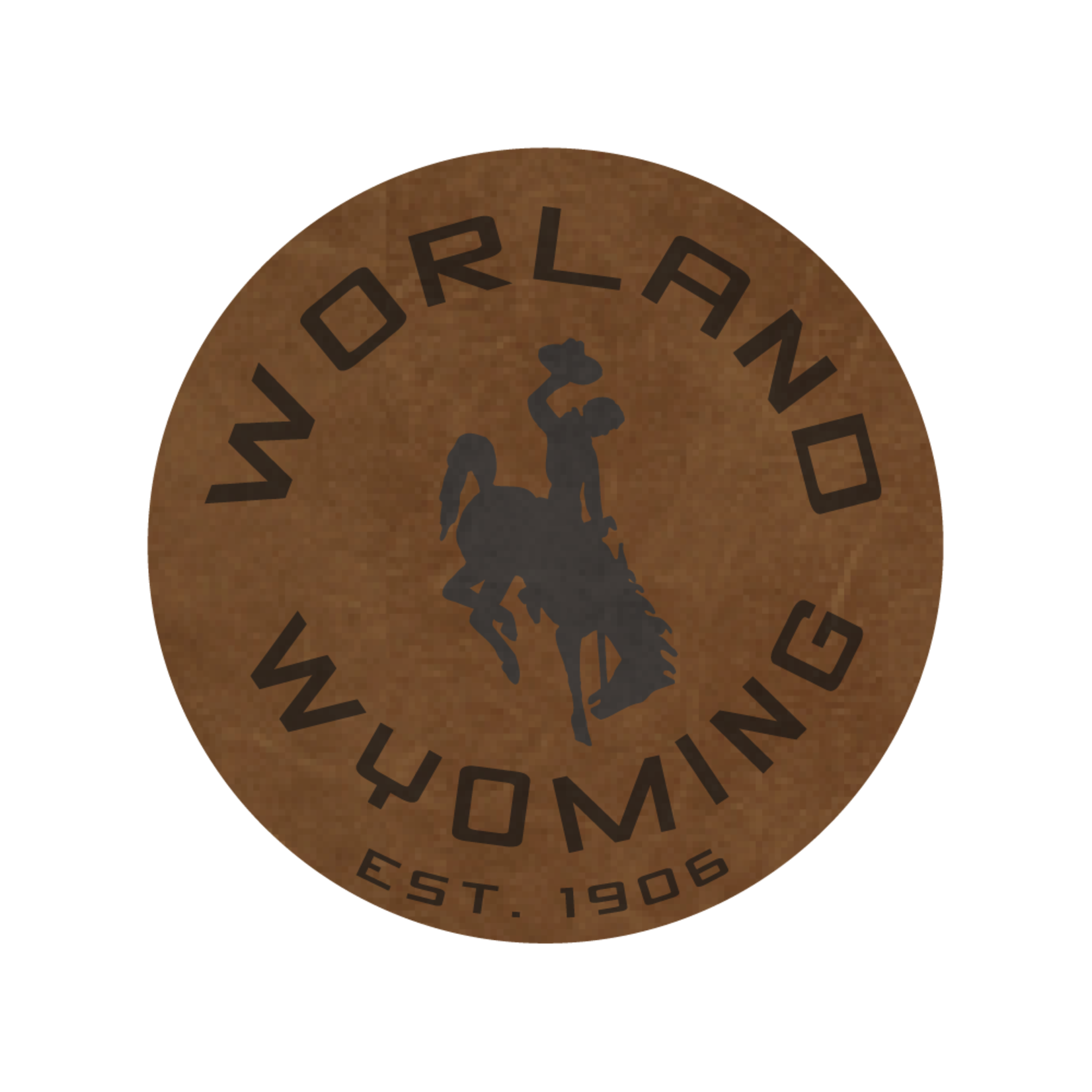 Brown Bronco/Worland Mini Sticker