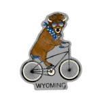 Move Over Bison/Bike Mini sticker