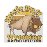 Music Buff Wyo Lrg Sticker