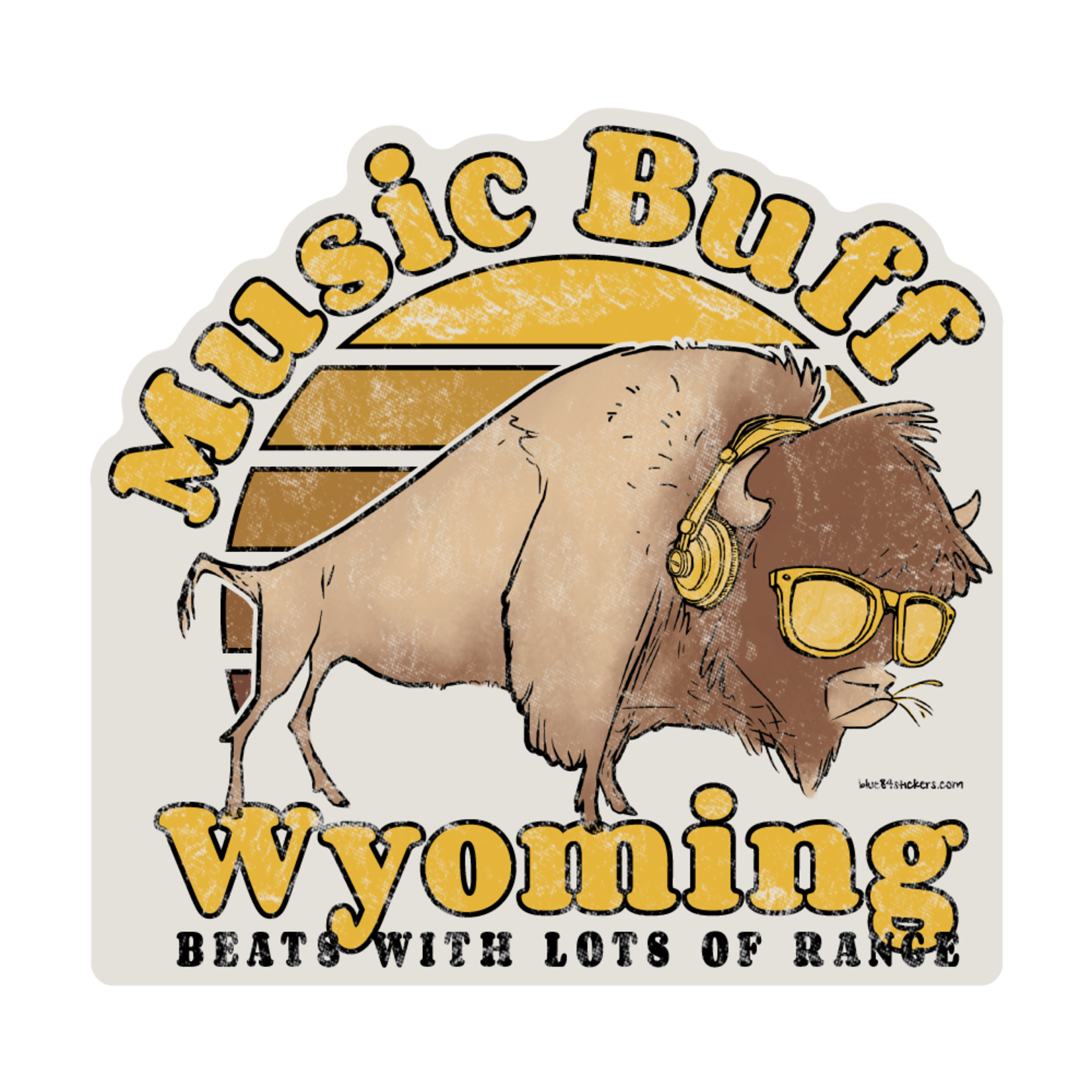 Music Buff Wyo Lrg Sticker
