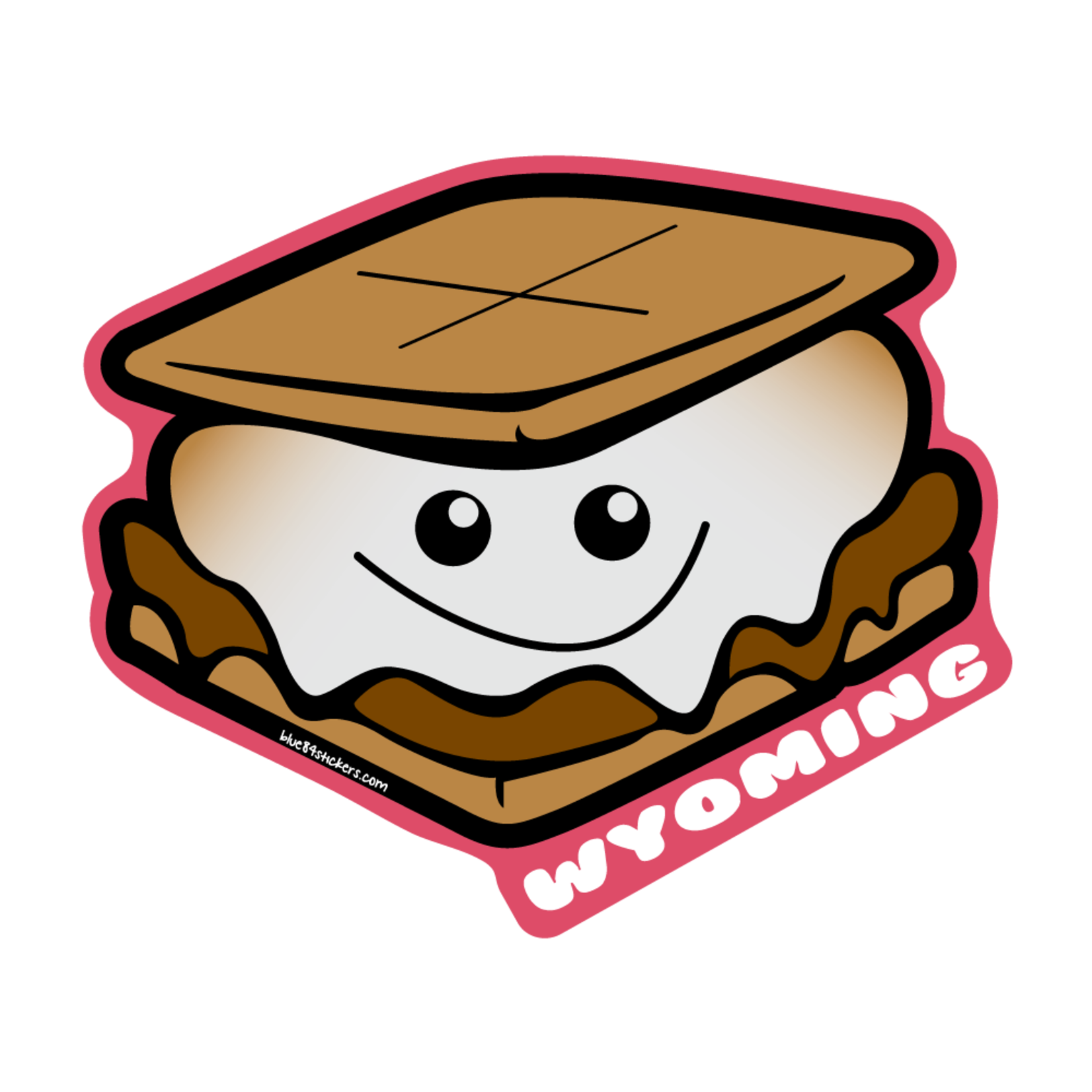 Smore Wyo Sticker Lrg