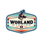 Worland/WY/Bronco mini sticker