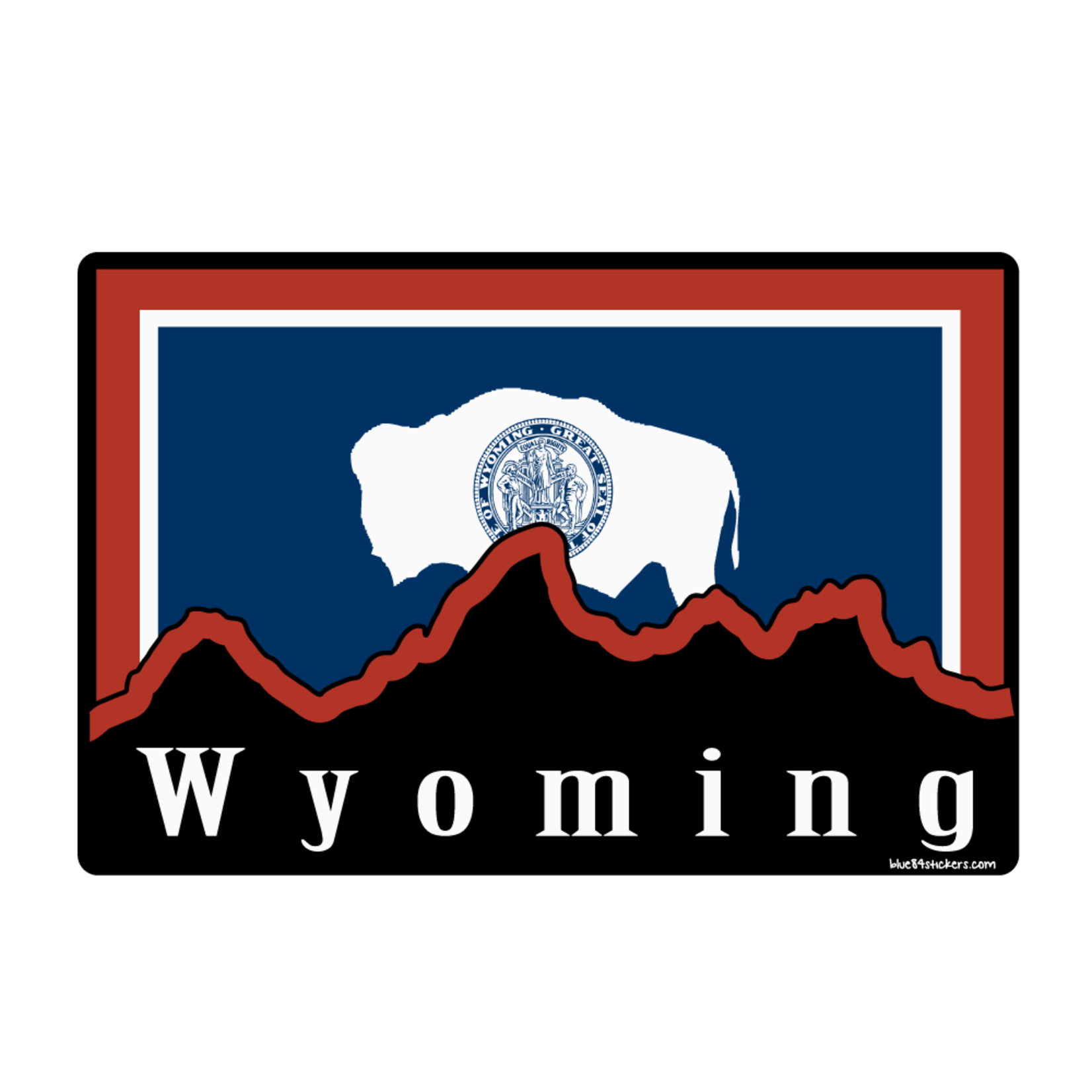 Wyoming Flag Lrg sticker