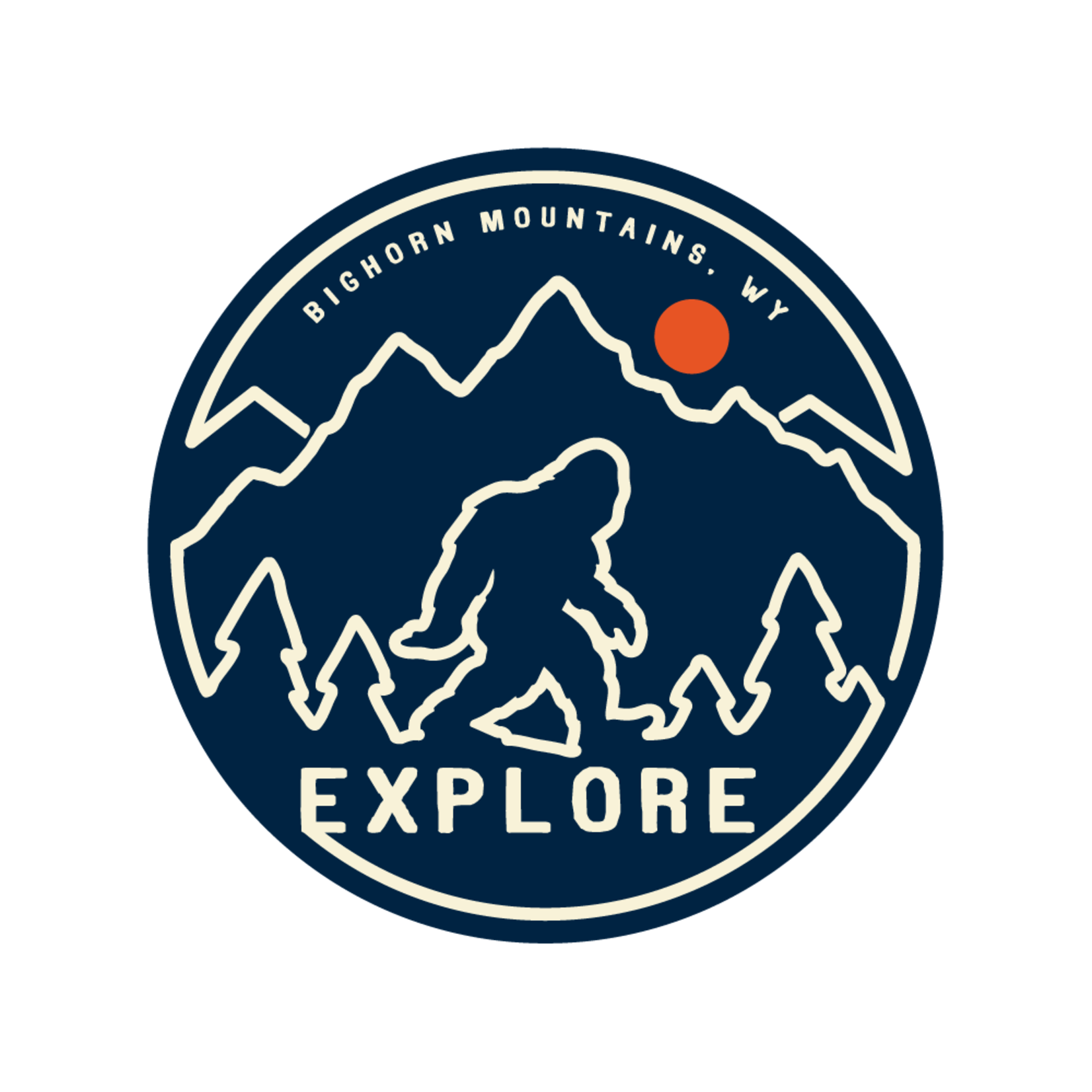 Bigfoot in MTNS mini stickers