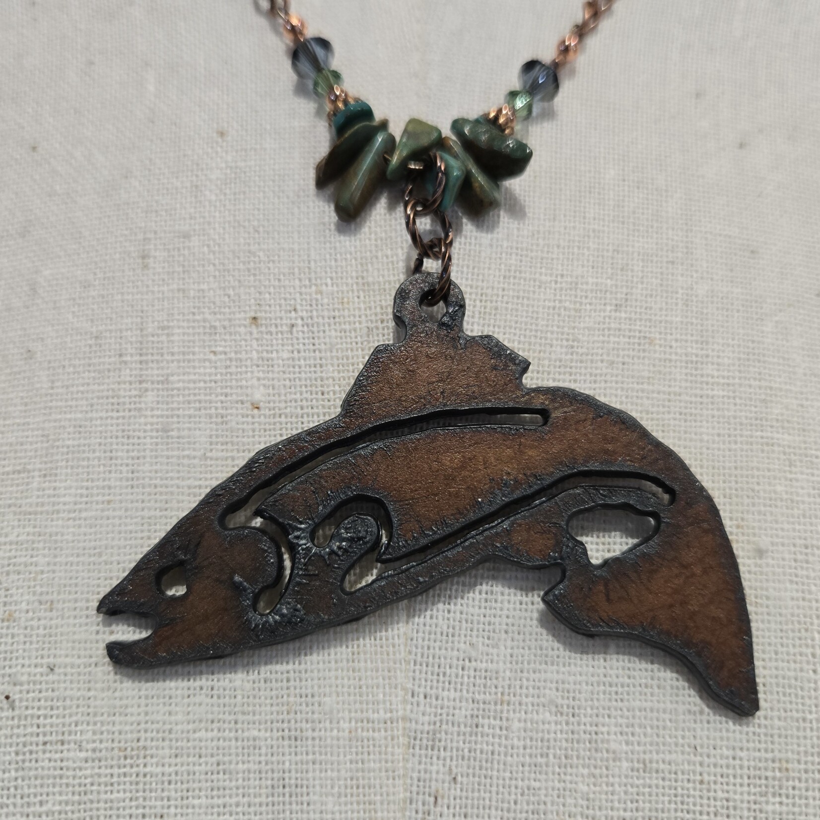 Turquoise Fish Pendant