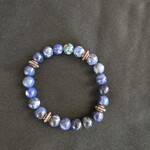 Close 2 UR Heart Sodalite Blue & Copper Bracelet