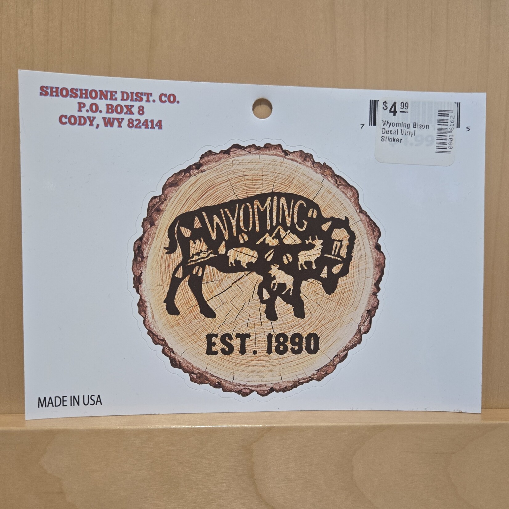 Wyoming Bison Decal Vinyl Sticker