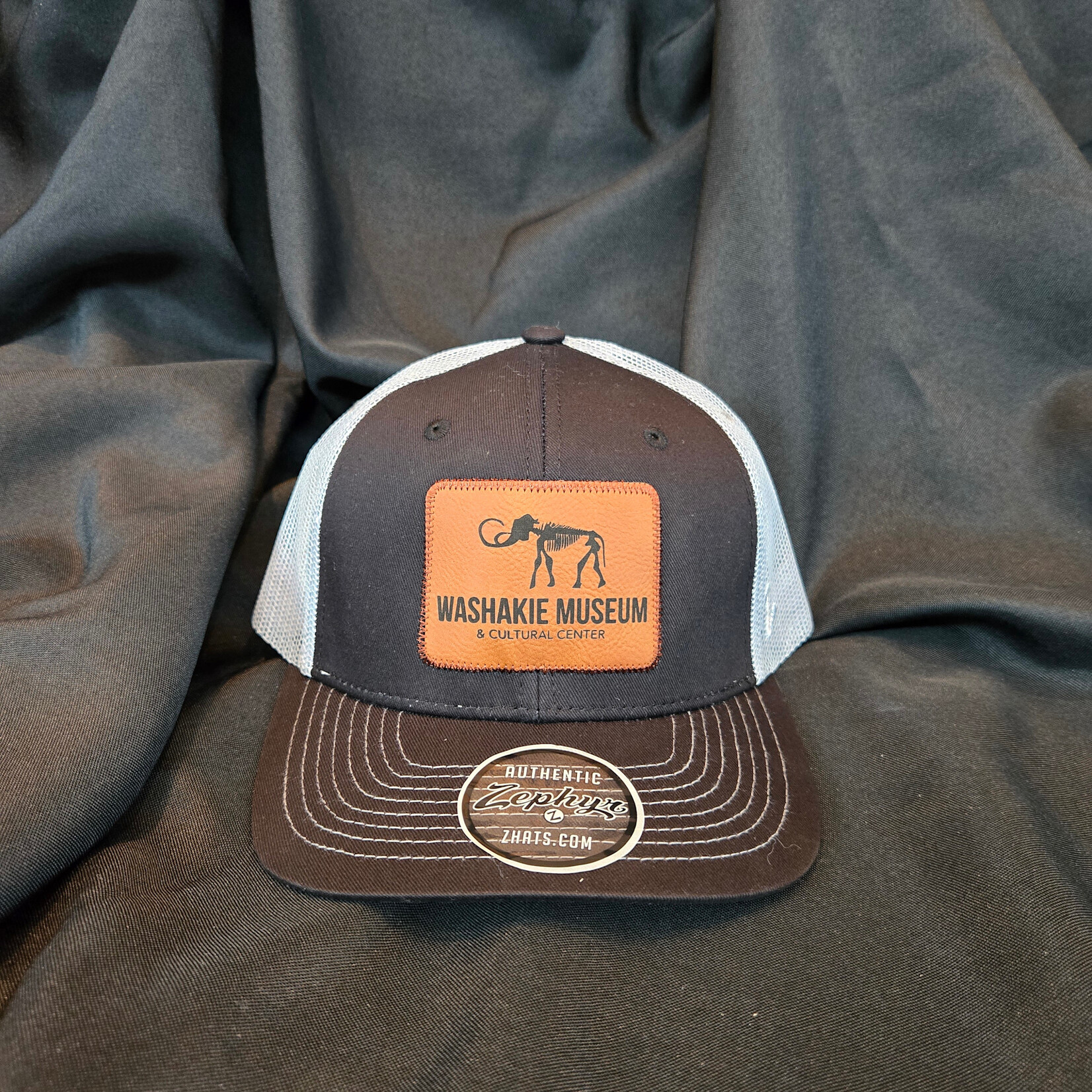 Black and Grey Trucker Logo Hat