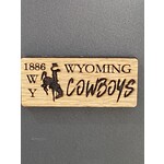 License Plate Wyo Cowboys Magnet