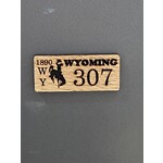 307 Wyo License Plate Magnet