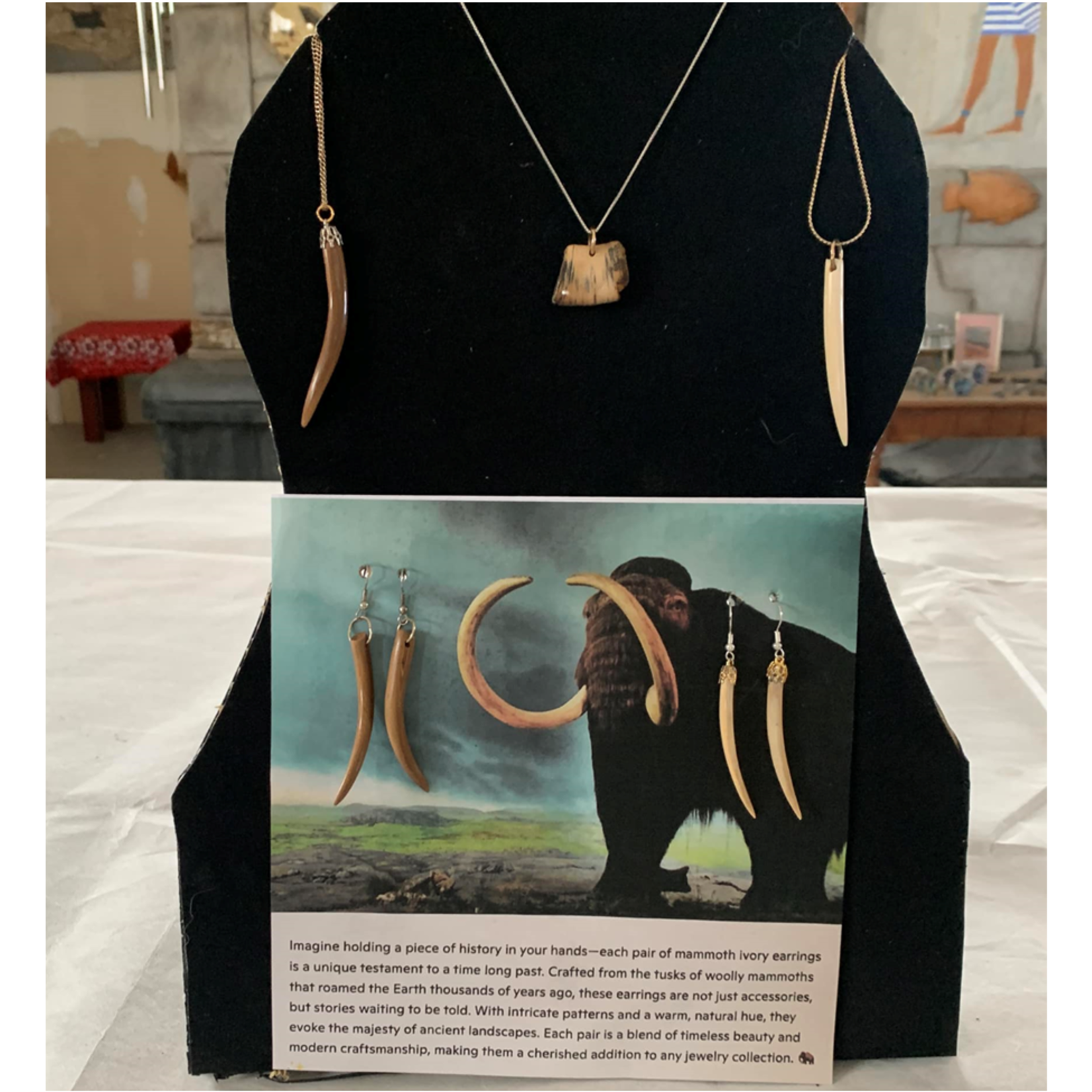 Mammoth Tusk Earrings