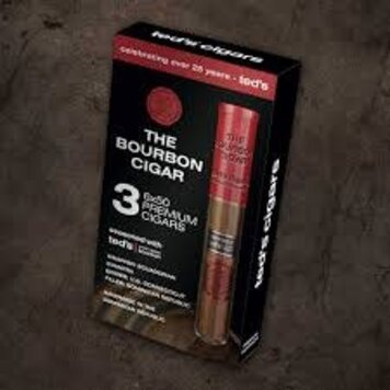 THE BOURBON CIGAR THE BOURBON CIGAR BY TED'S 650 GLASS TUBES 3 CT