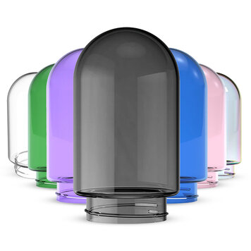 STUNDENGLASS STUNDENGLASS SINGLE GRAY GLASS GLOBE (LARGE)