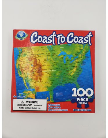 Creative Edge LLC World of Learning: Coast to Coast 100 Piece Puzzle